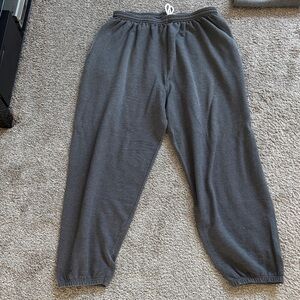 Hanes Premium EcoSmart Fleece in Gray